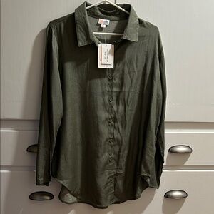 NWT LuLaRoe Olive Green Shirt